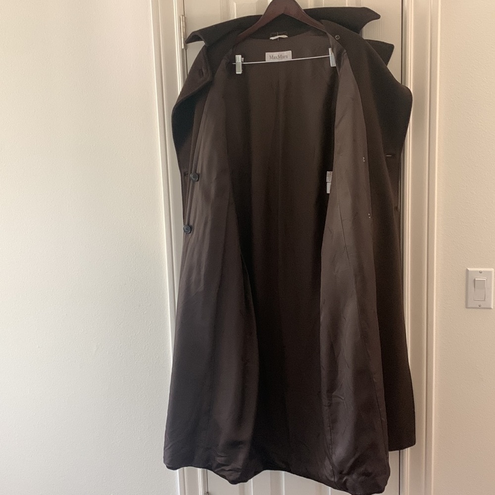 MaxMara Manuela Coat, Lana Cashmere Wool full Length, versatile neck, Size 8 - Picture 3 of 16